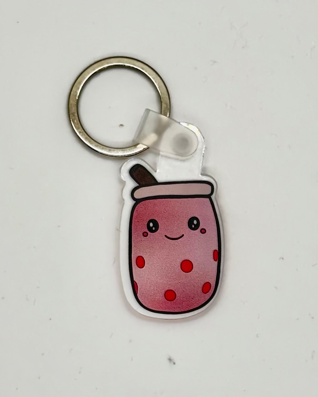 PINK BOBA 1.5IN KEYCHAIN