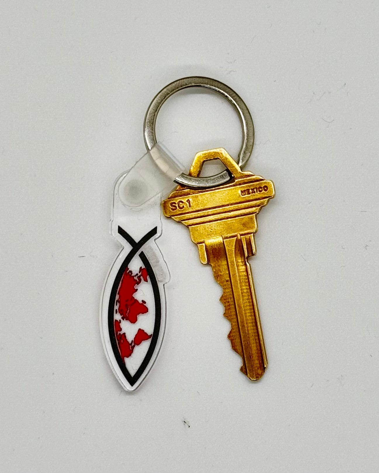 JESUS WRLDWD 1.5IN KEYCHAIN