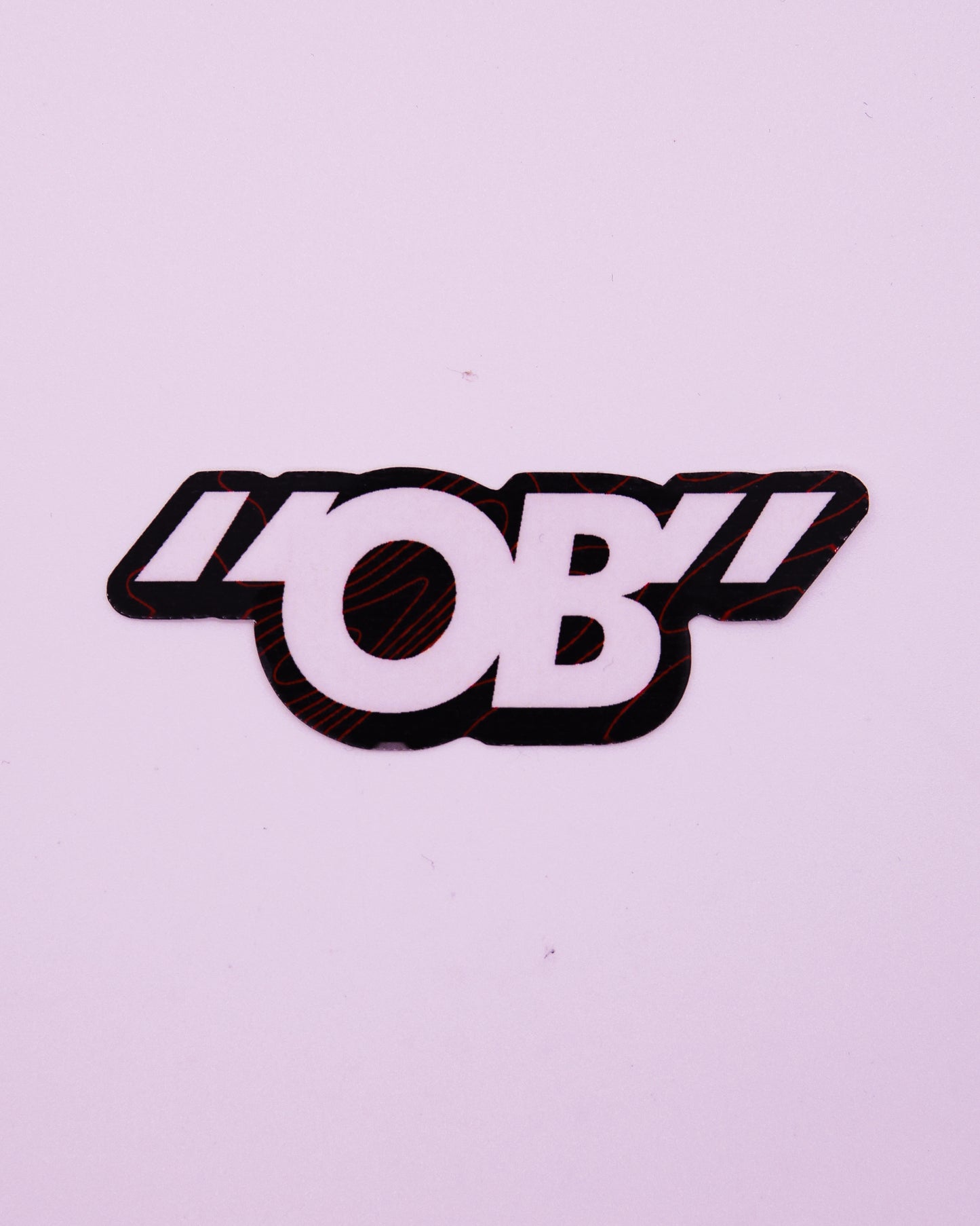 "OFF BRAND" TOPOGRAPHIC STICKER