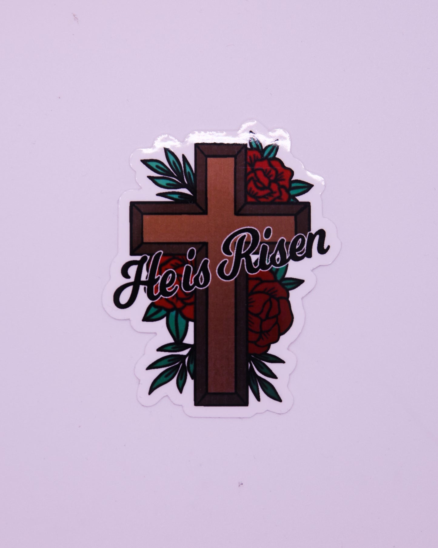 HE IS RISEN STICKER
