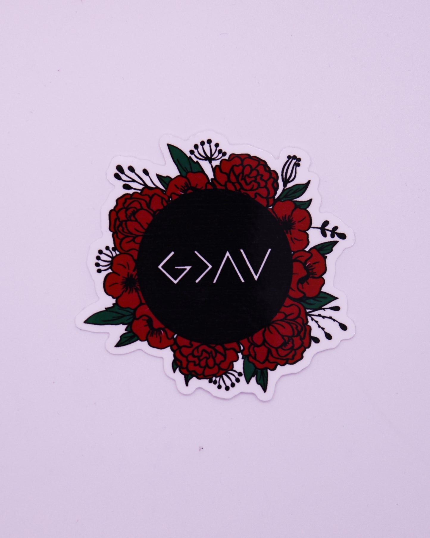 GOD IS GREATER STICKER