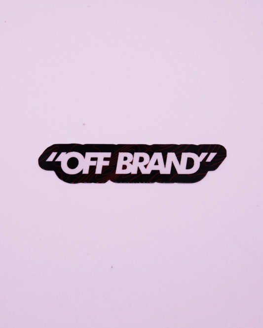 "OFF BRAND" TOPOGRAPHIC STICKER