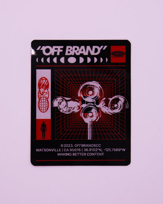 "OFF BRAND" BETTER CONTENT STICKER